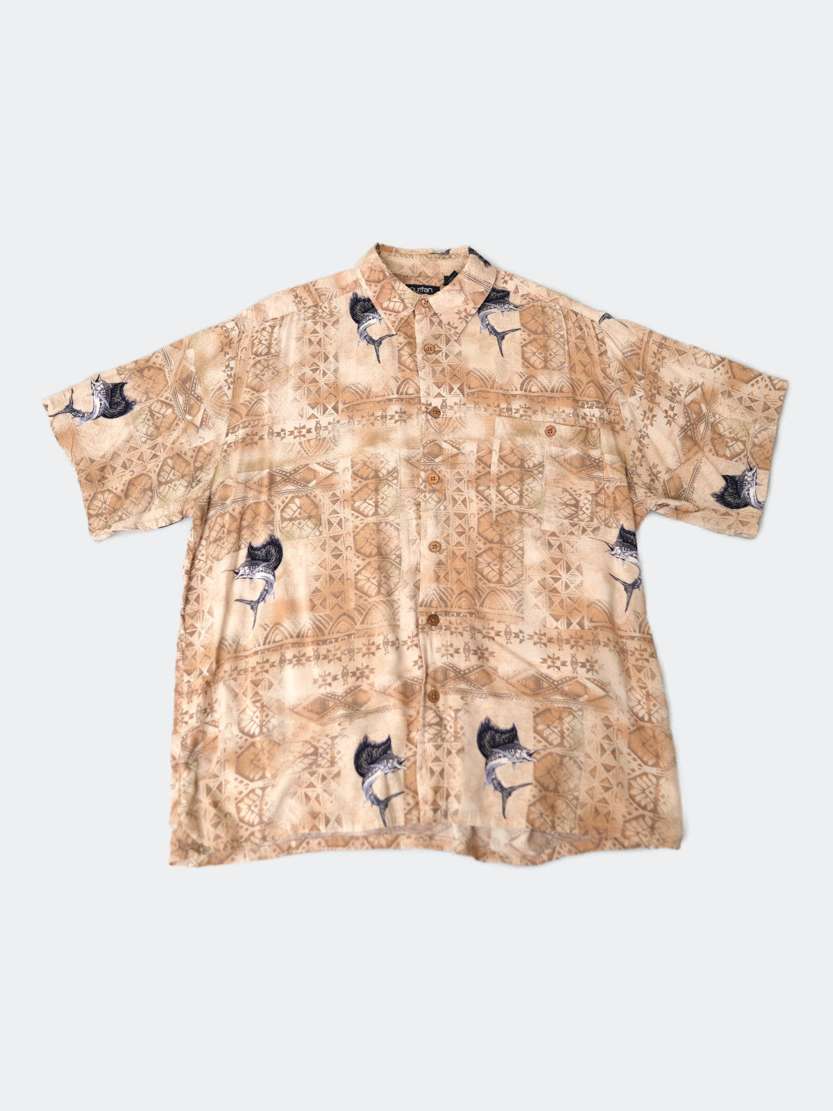 90s native pattern shirt