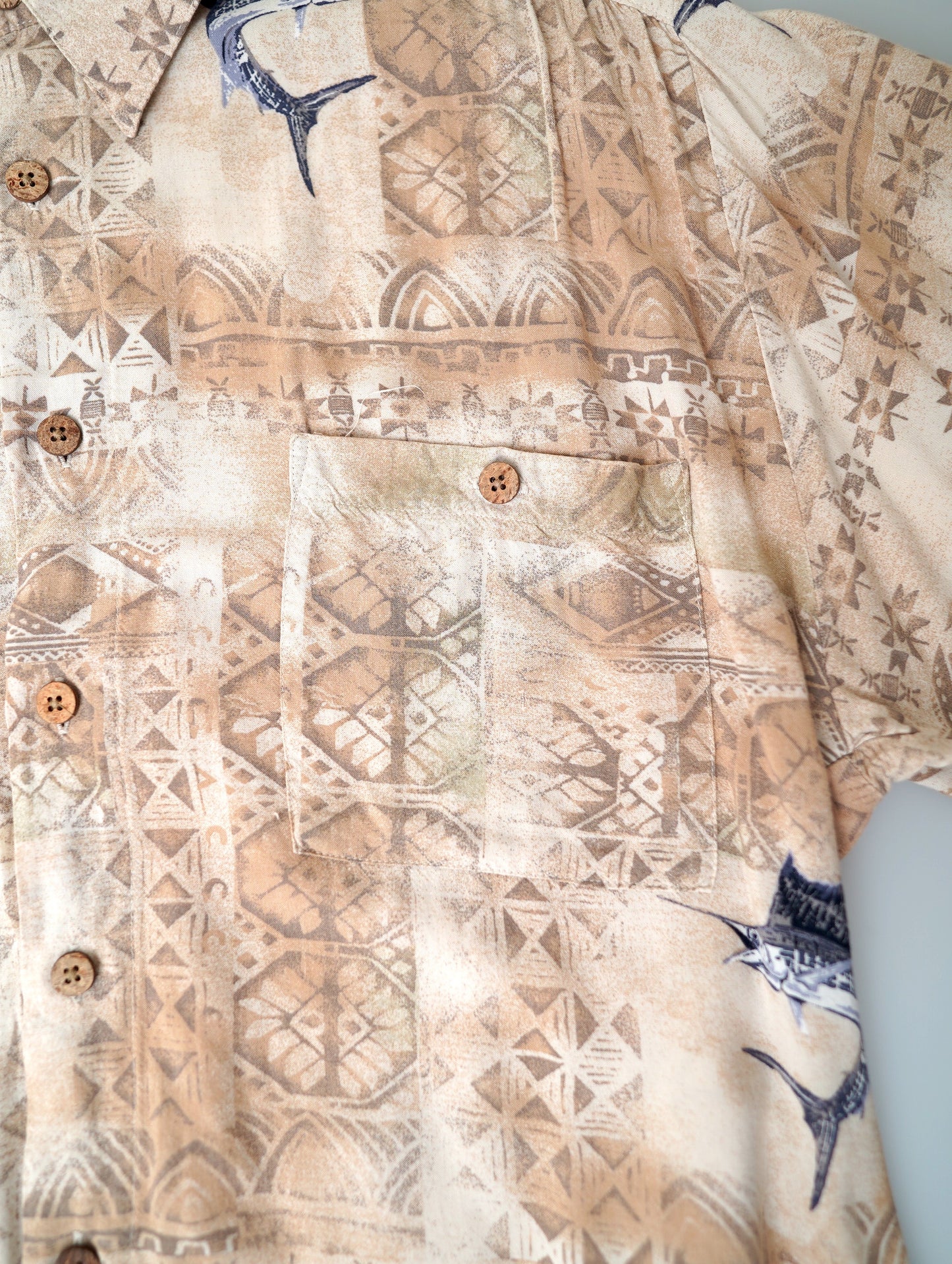 90s native pattern shirt