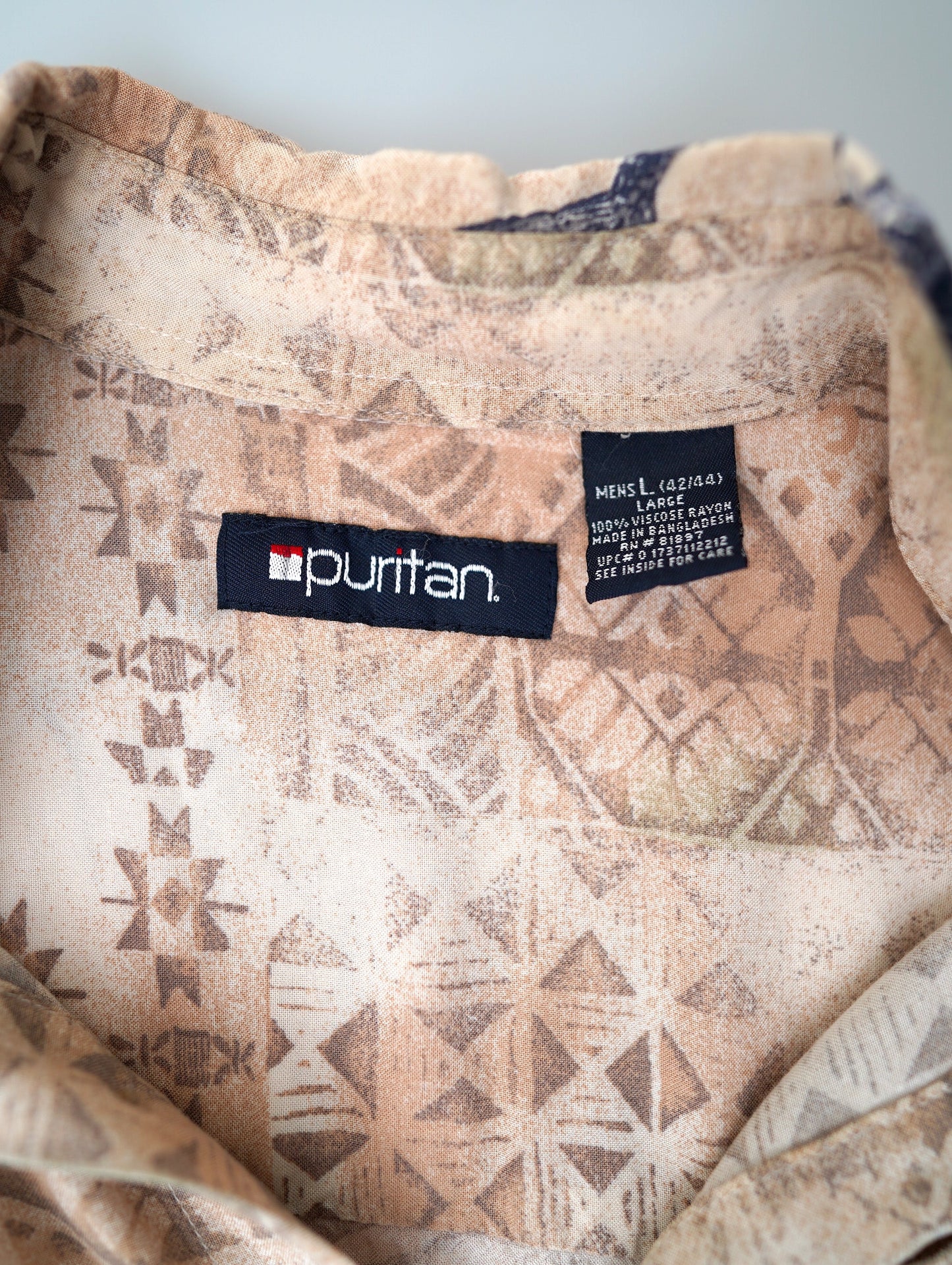 90s native pattern shirt