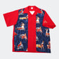 fire pattern bowling shirt