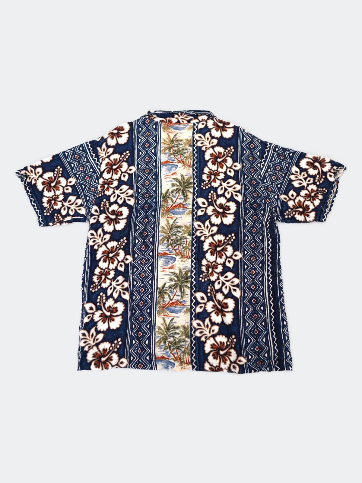 open coller aloha shirt