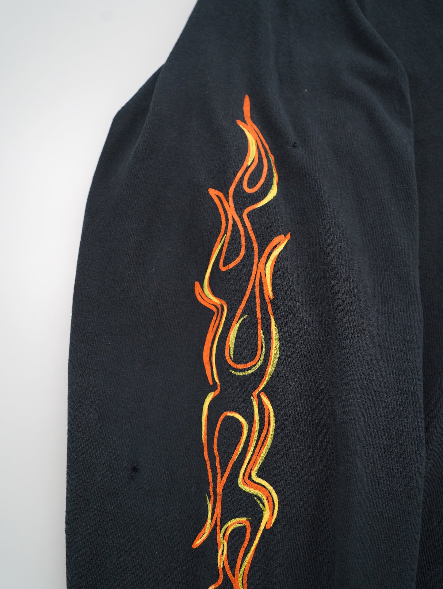 biker print long tee