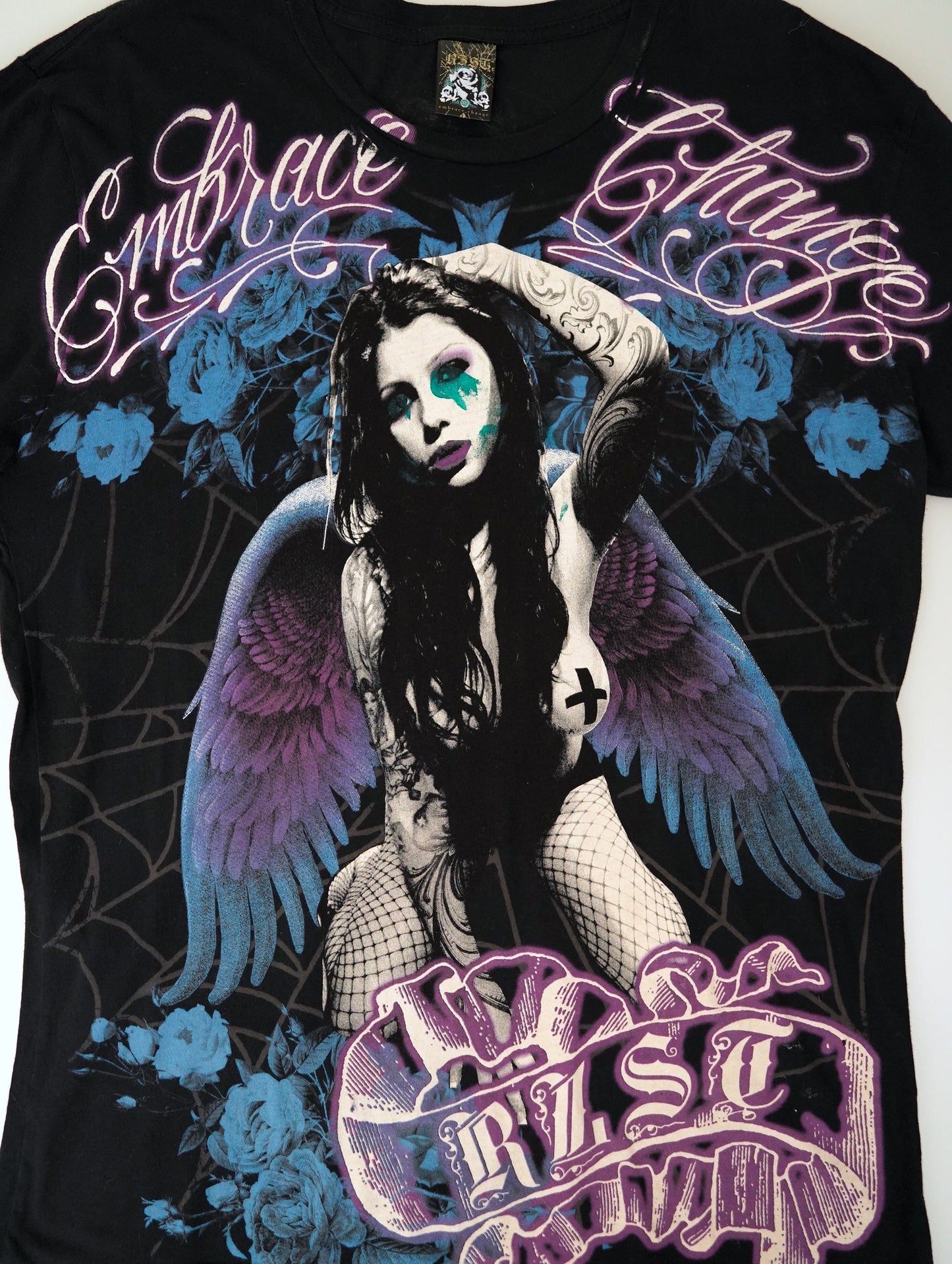 gothic print tee