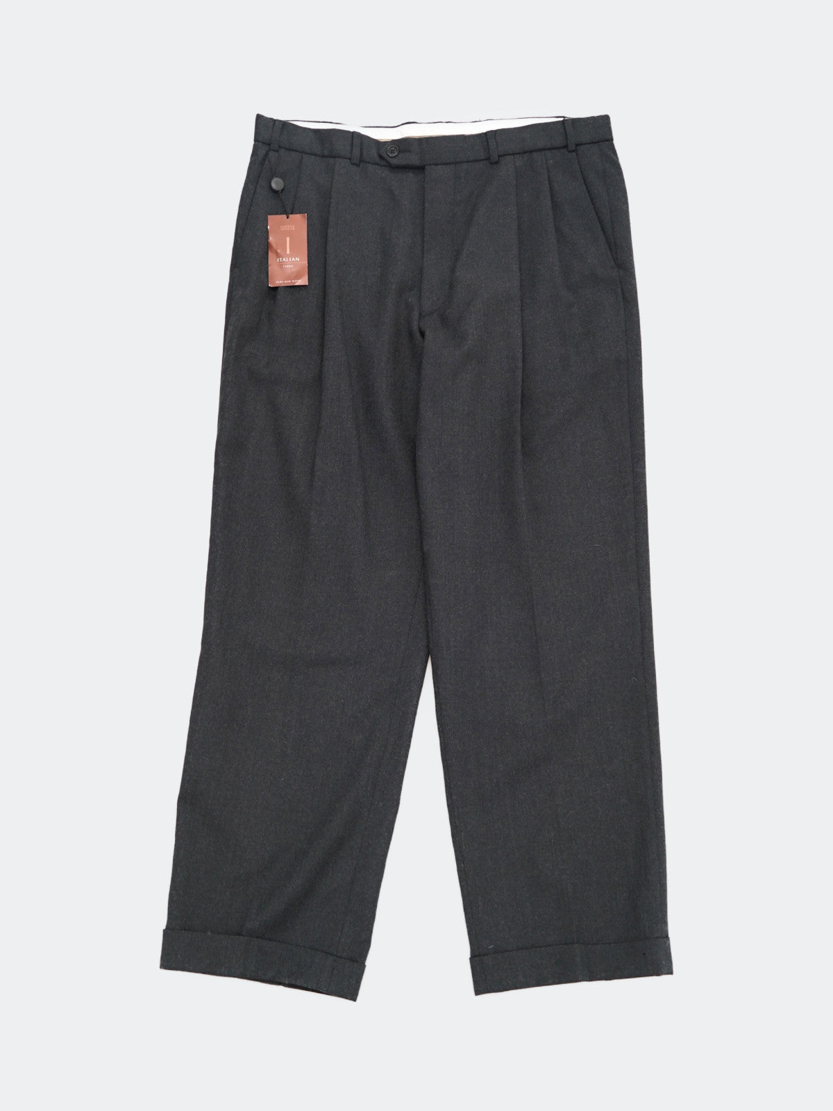 Italian extrafine merino wool pants