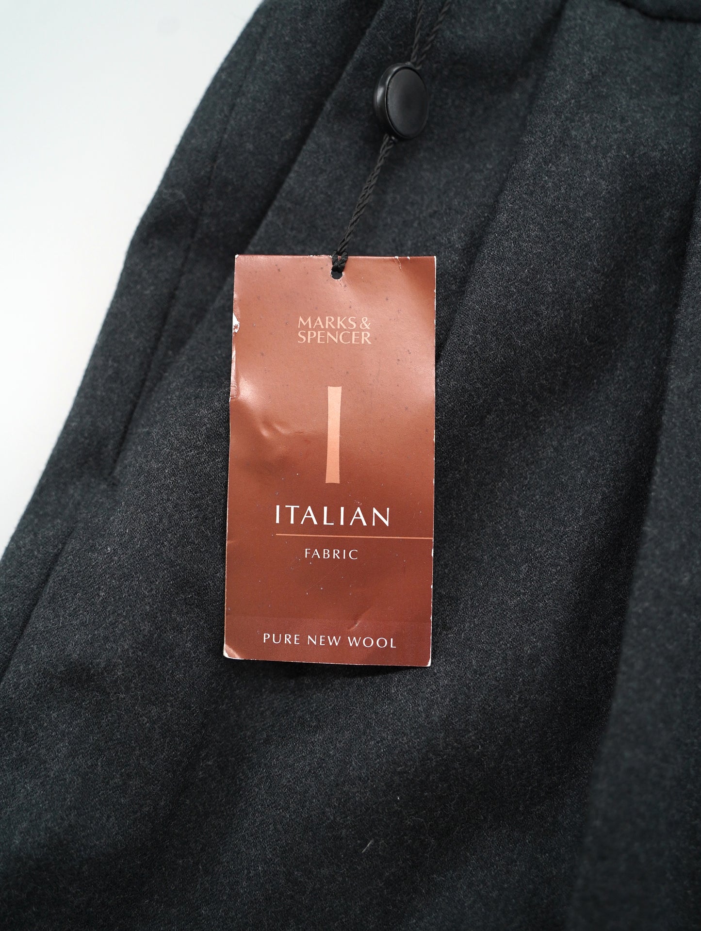 Italian extrafine merino wool pants