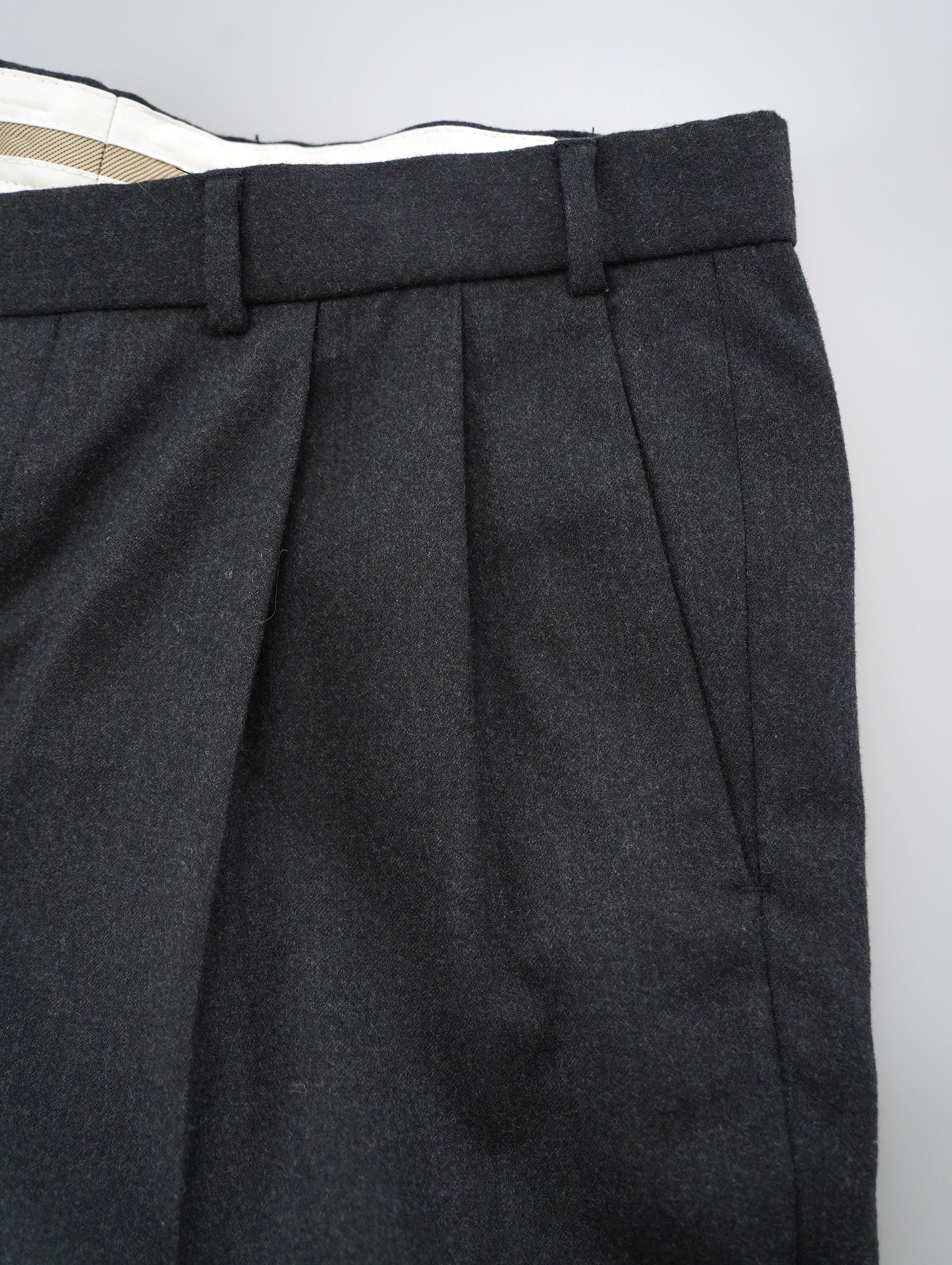 Italian extrafine merino wool pants