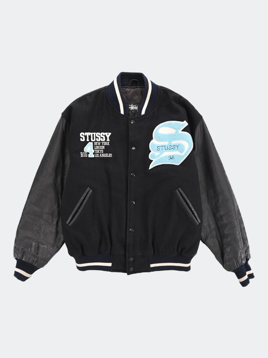 90s stussy BIG4 stadium jacket