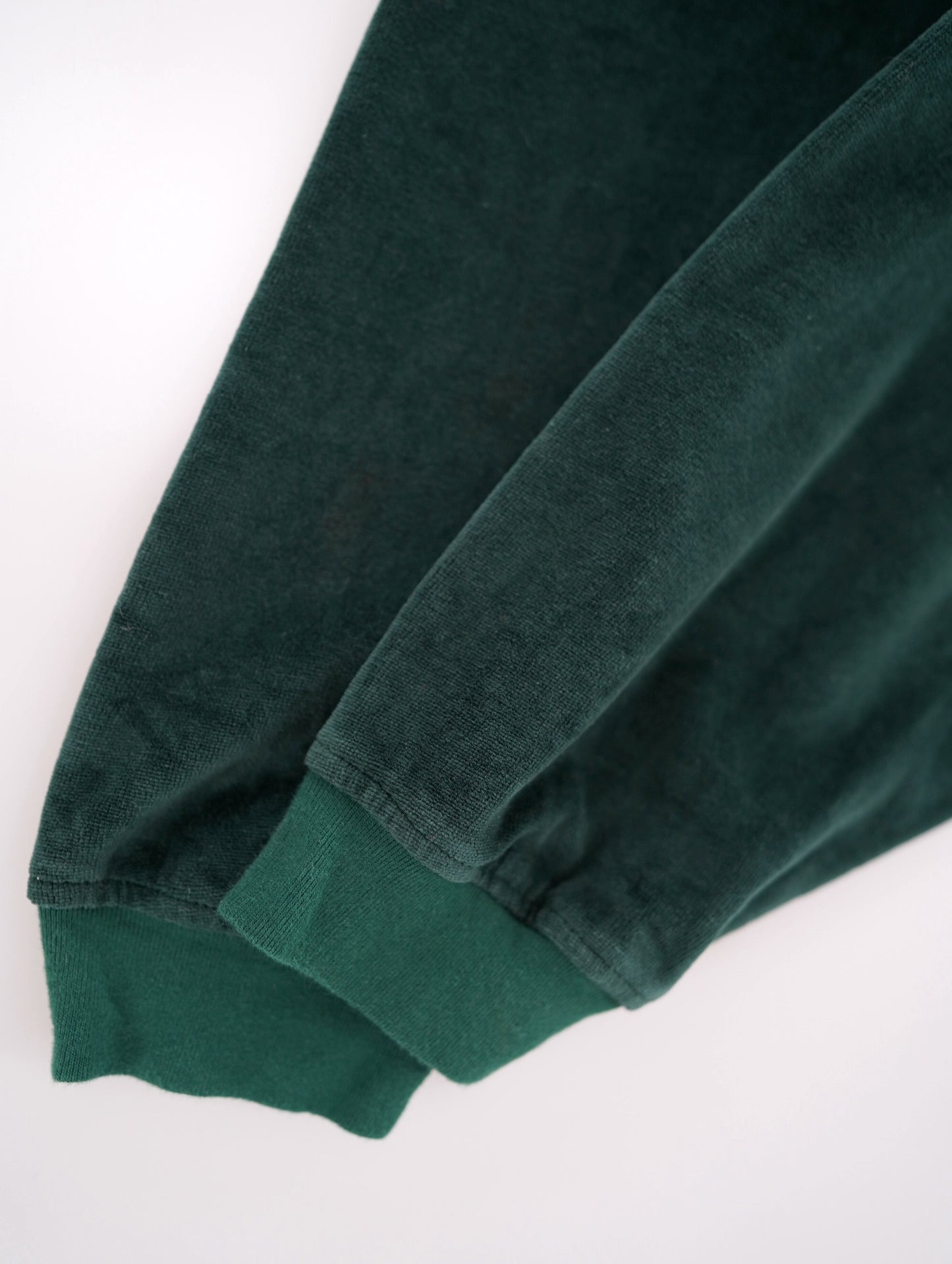 velvet long sleeve polo shirt