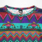 native pattern long tee