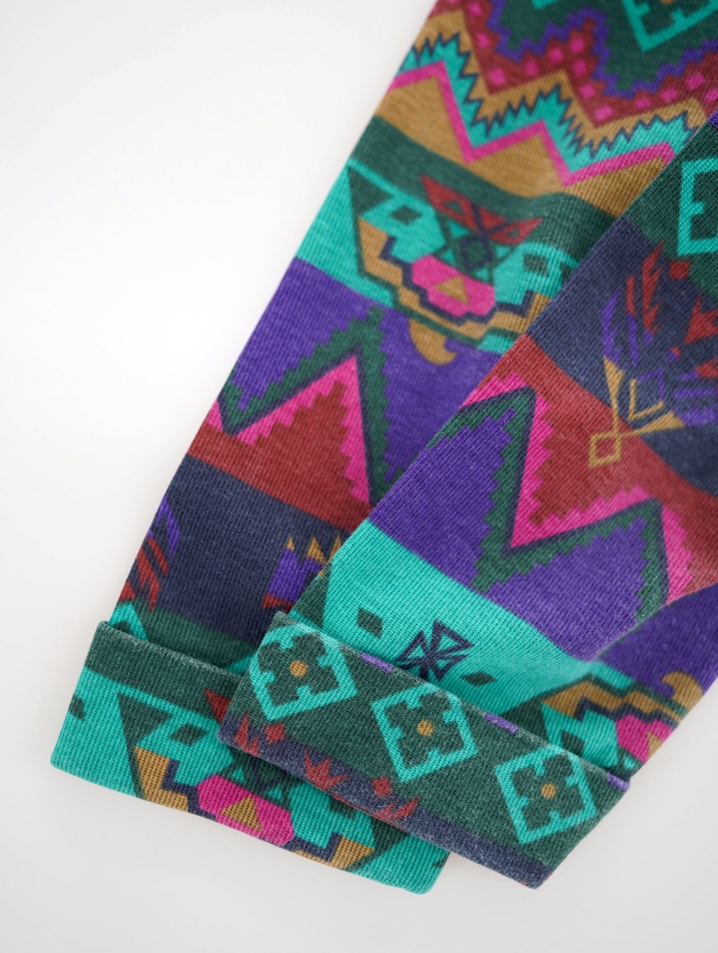 native pattern long tee