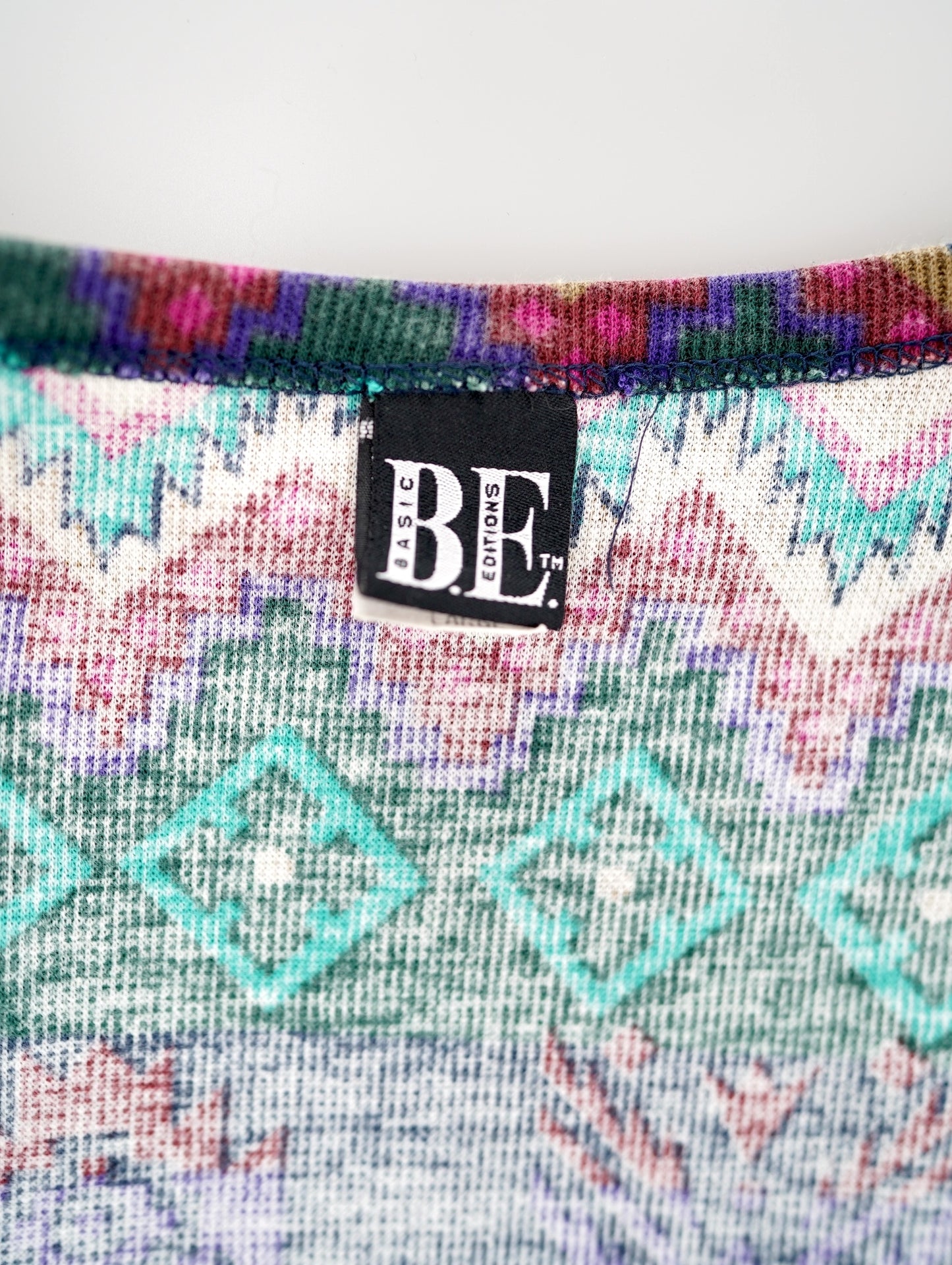 native pattern long tee