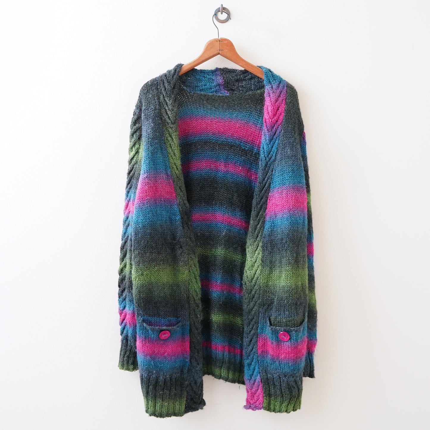 knit gradient cardigan