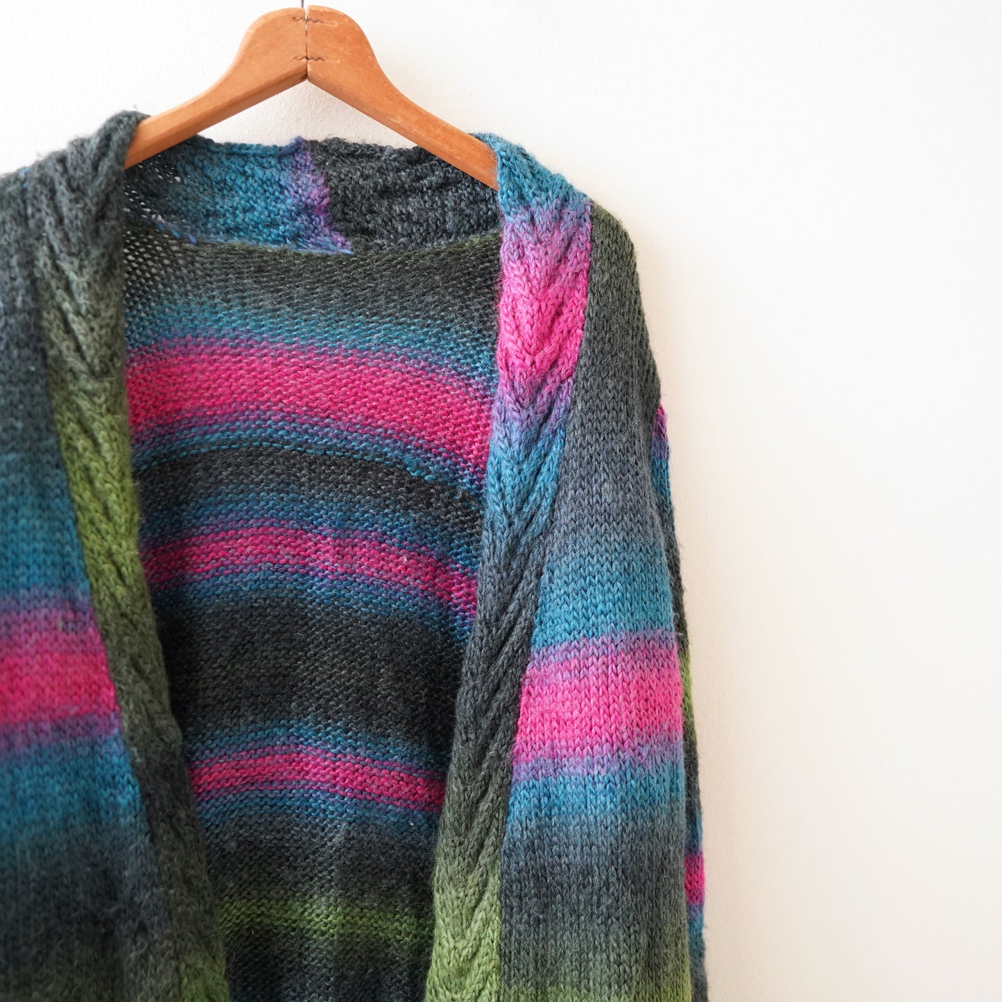 knit gradient cardigan
