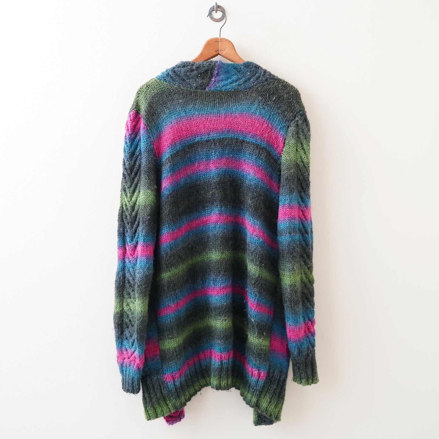 knit gradient cardigan