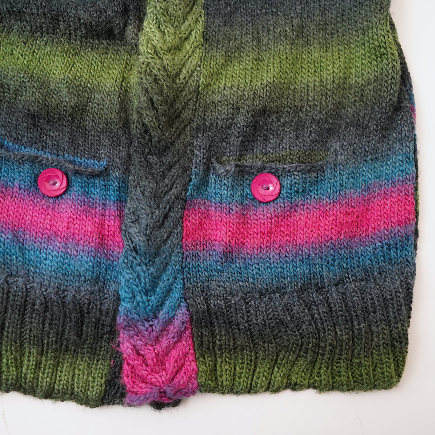 knit gradient cardigan