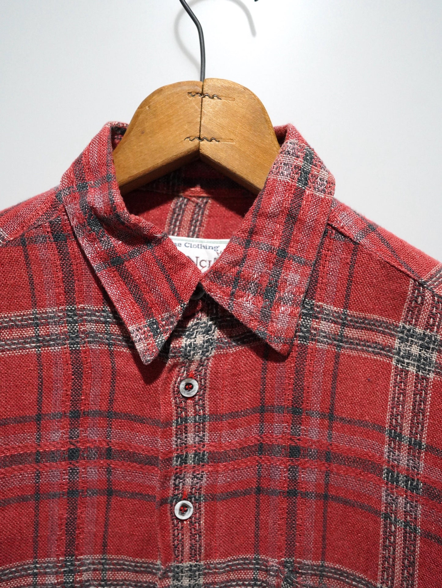 check linen shirt