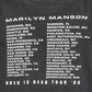 Marilyn Manson 1999 tour tee