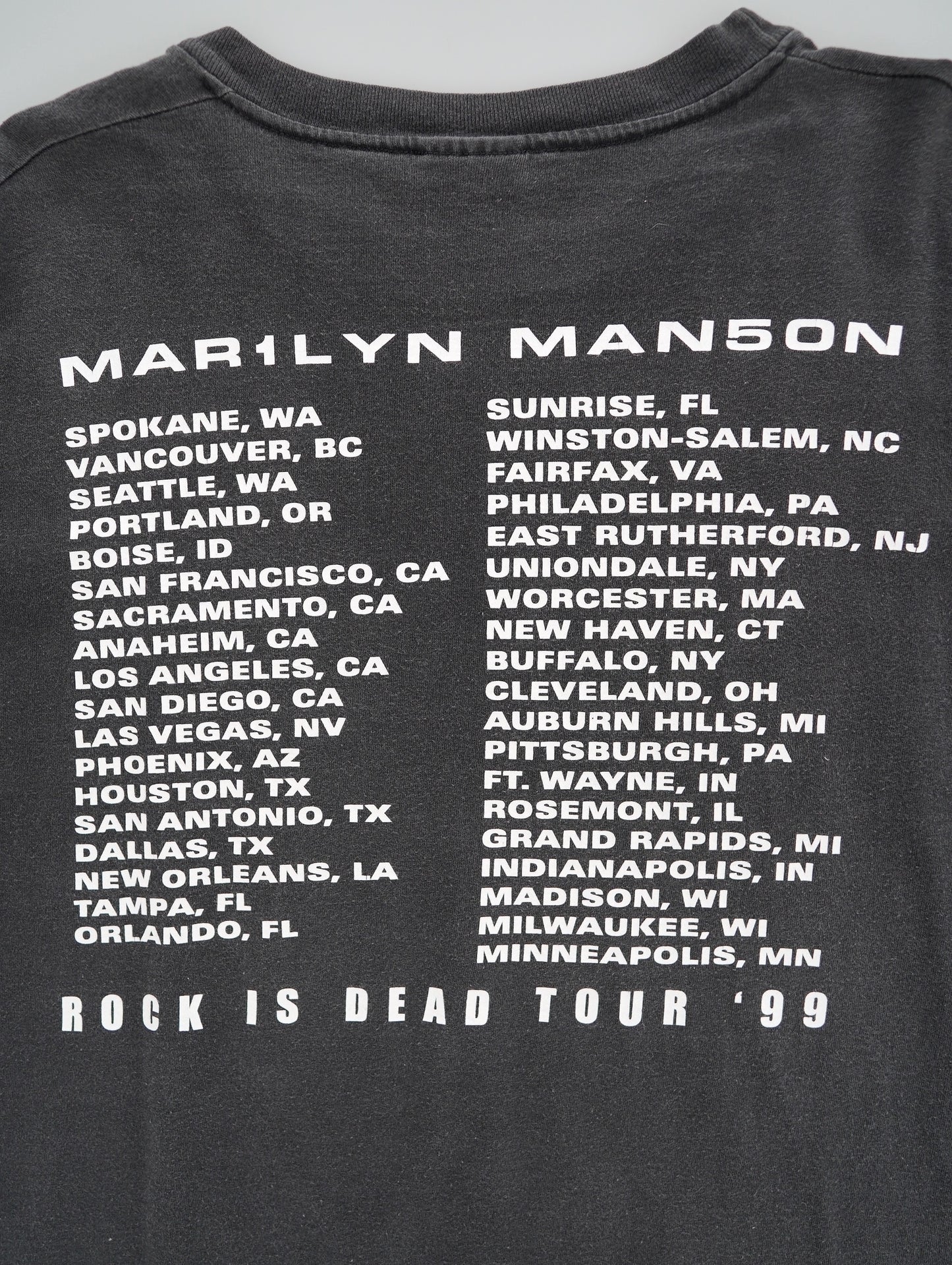 Marilyn Manson 1999 tour tee