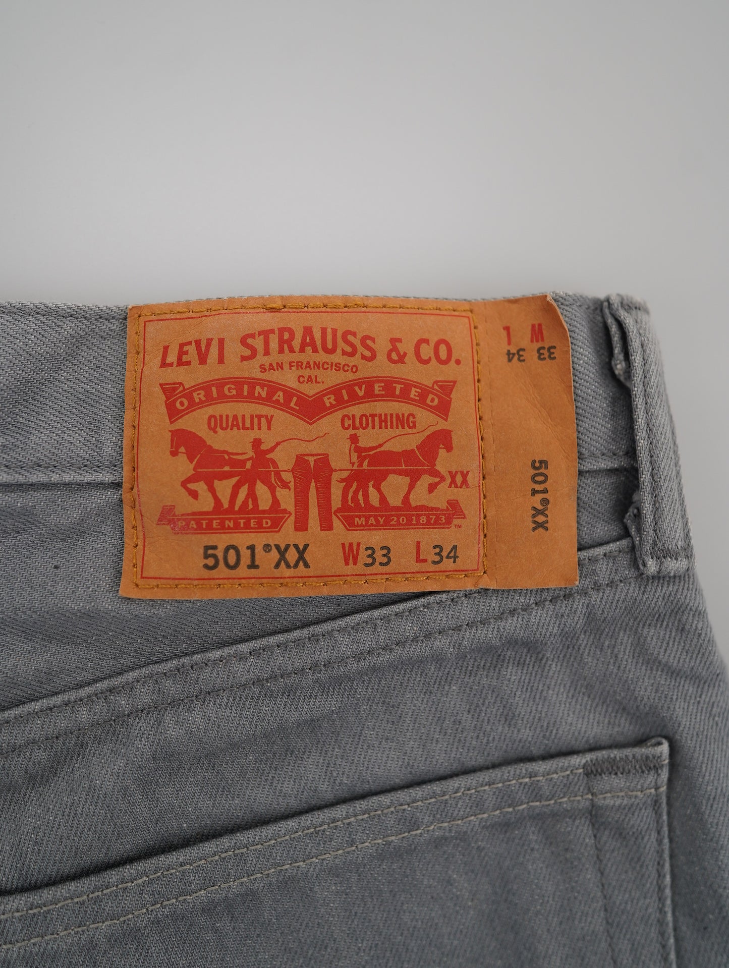 501XX Levi's denim pants