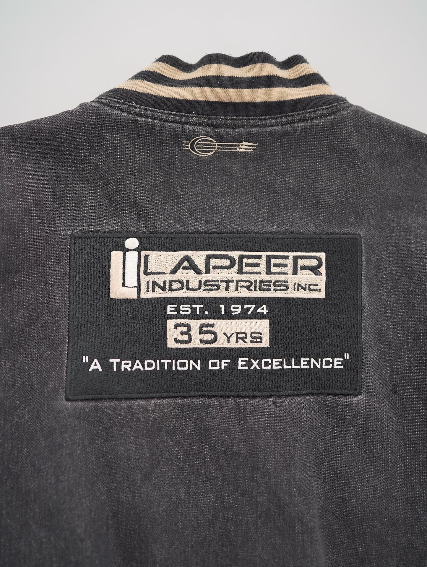 denim stadium jacket