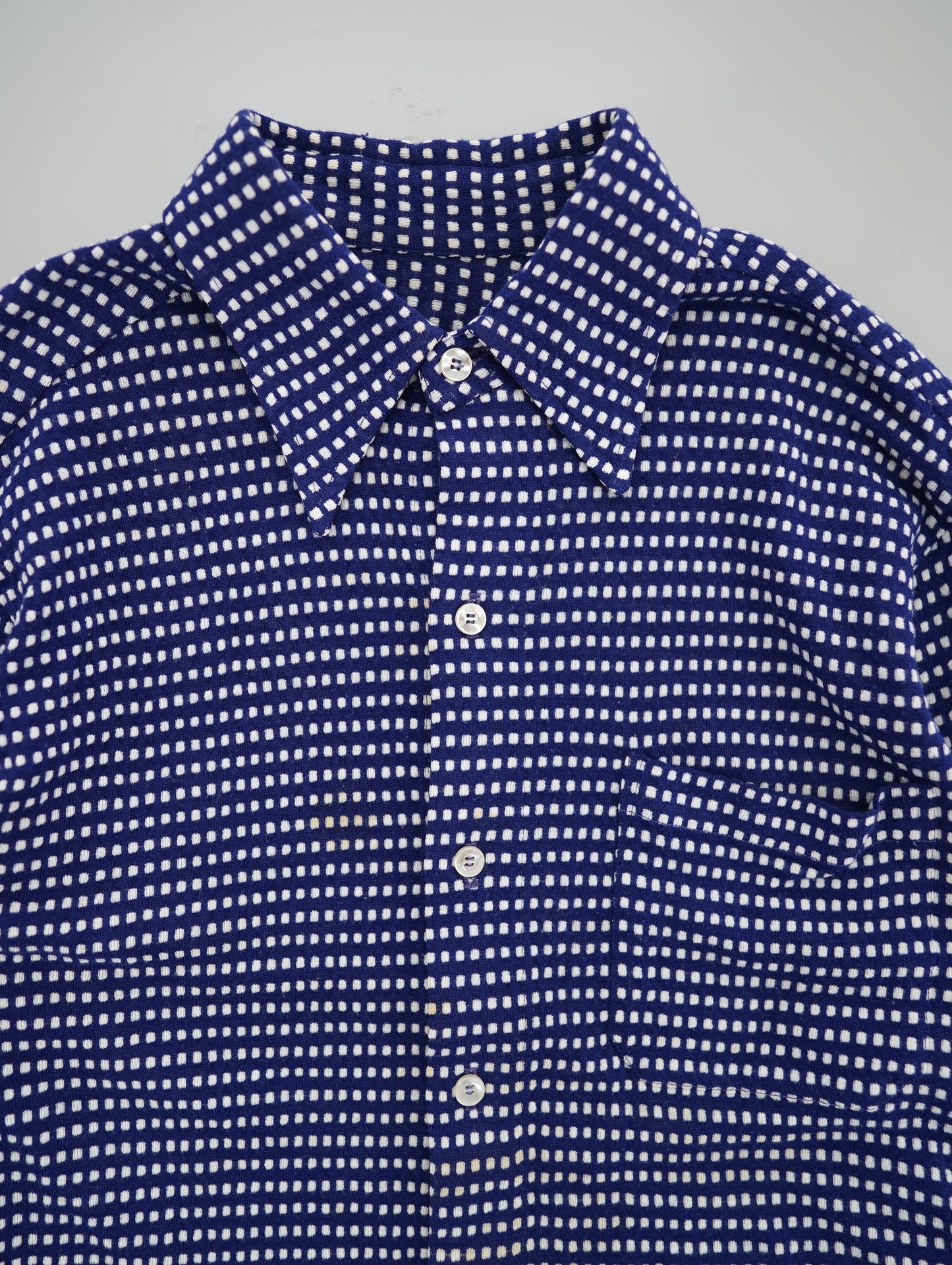 70s acrylic dot shirt