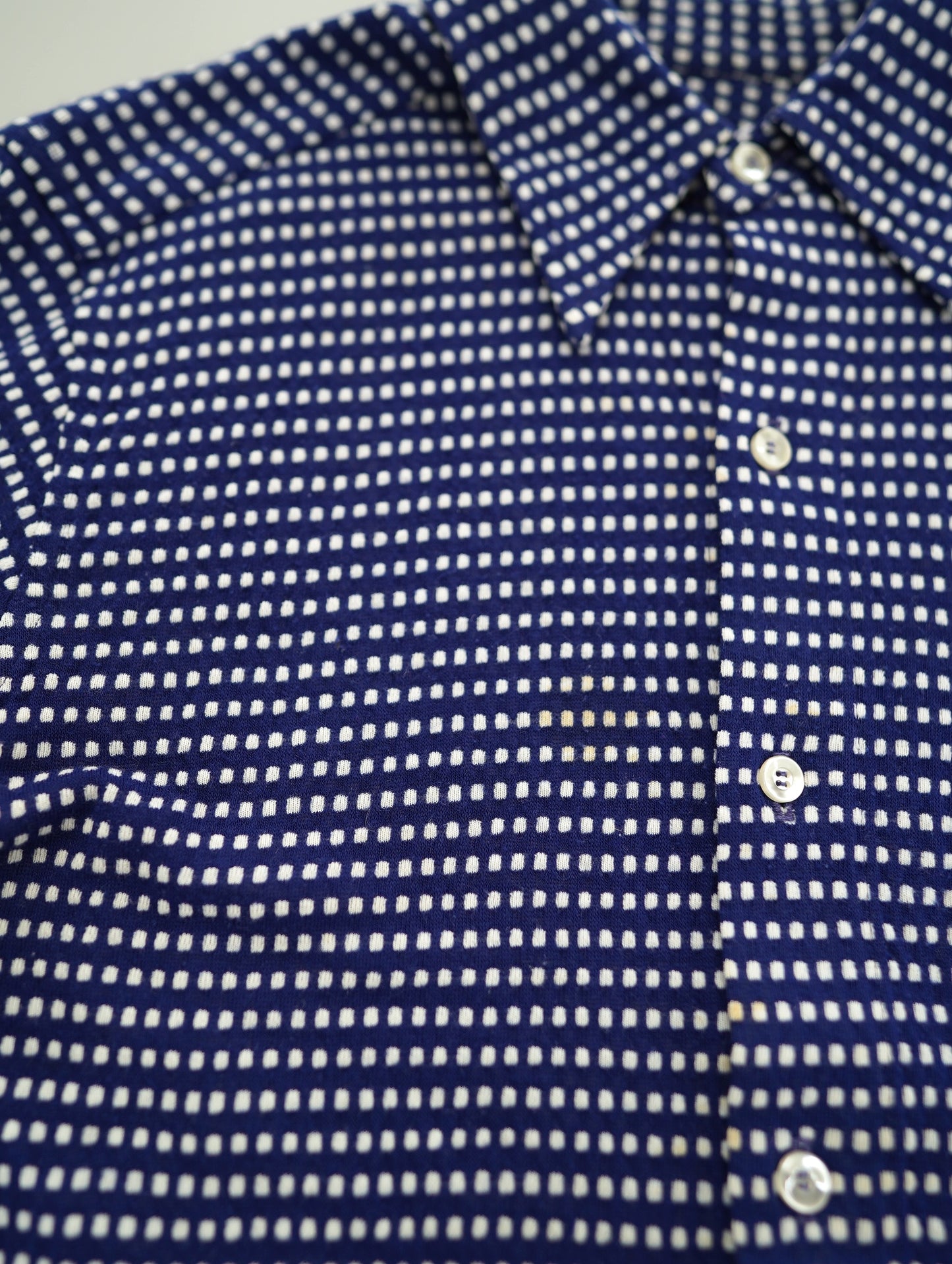 70s acrylic dot shirt