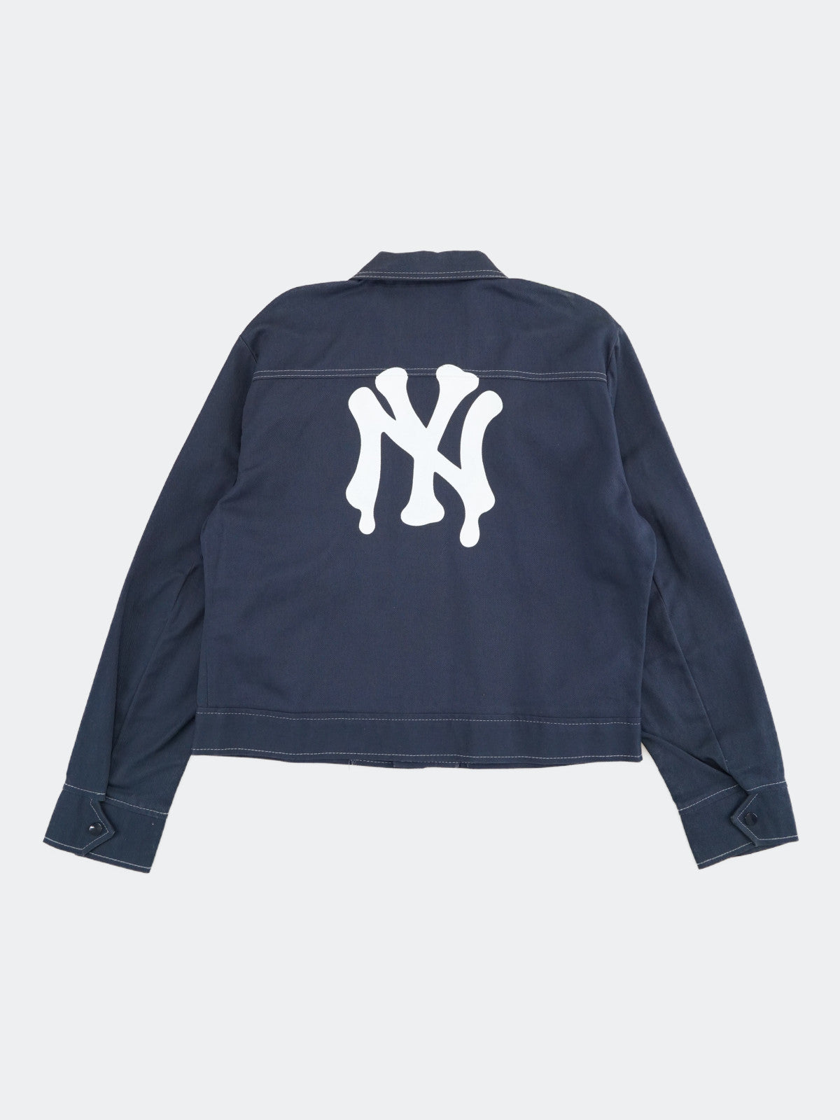 contrast stitch jacket