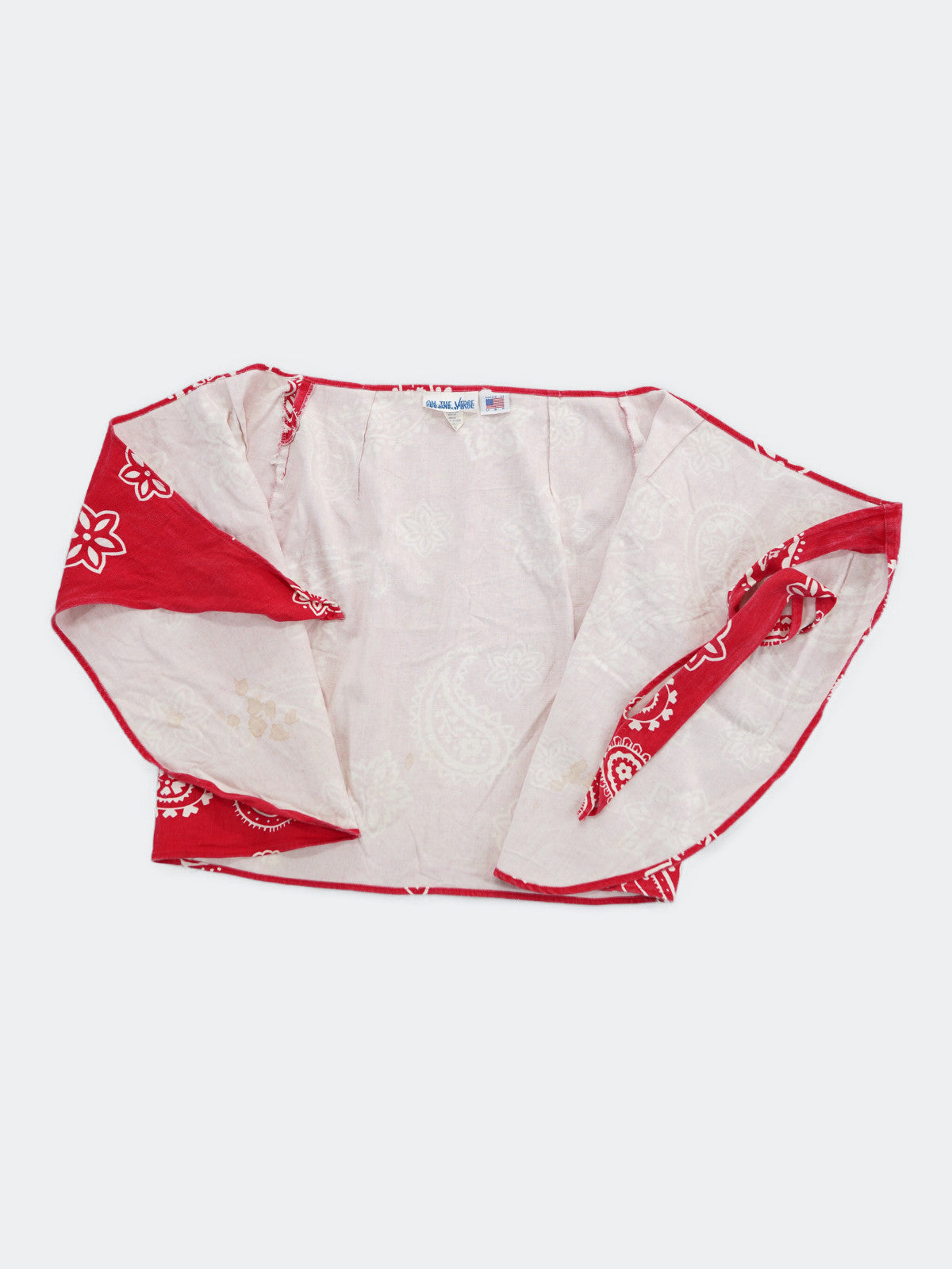 80s paisley wrap skirt