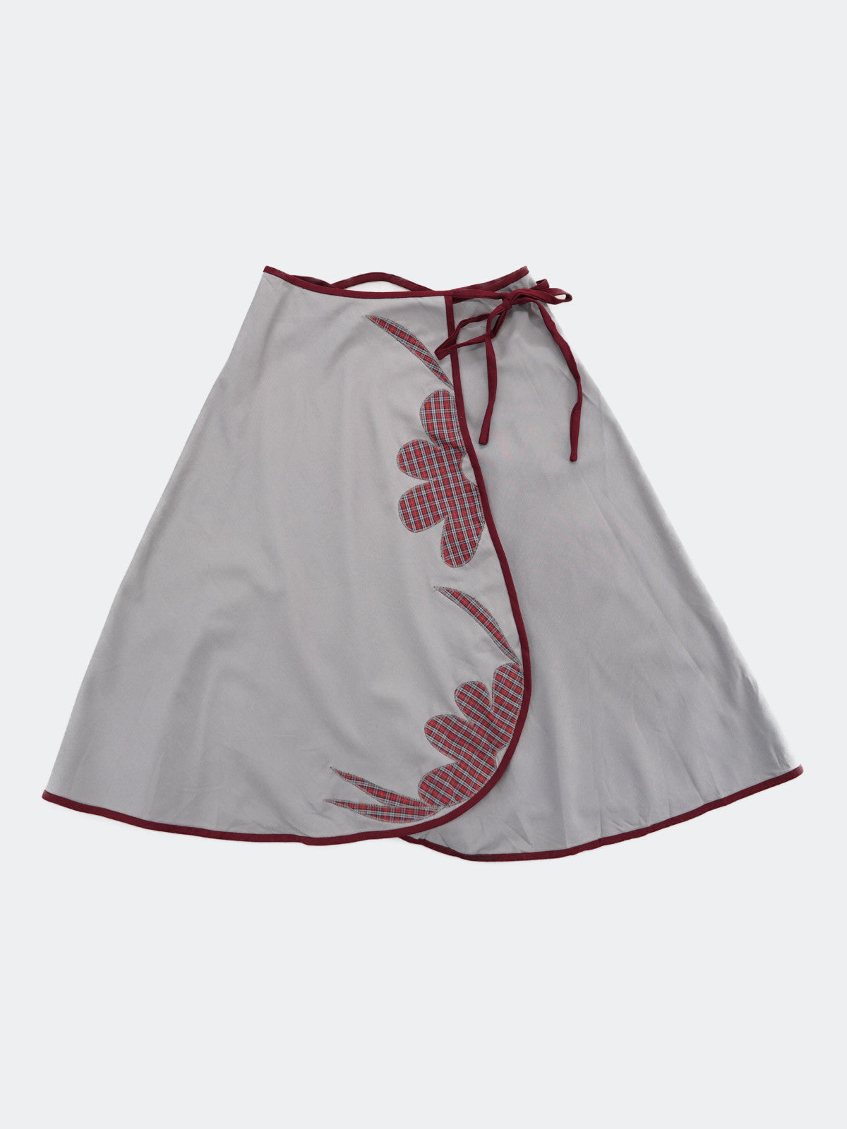 embroidery wrap skirt