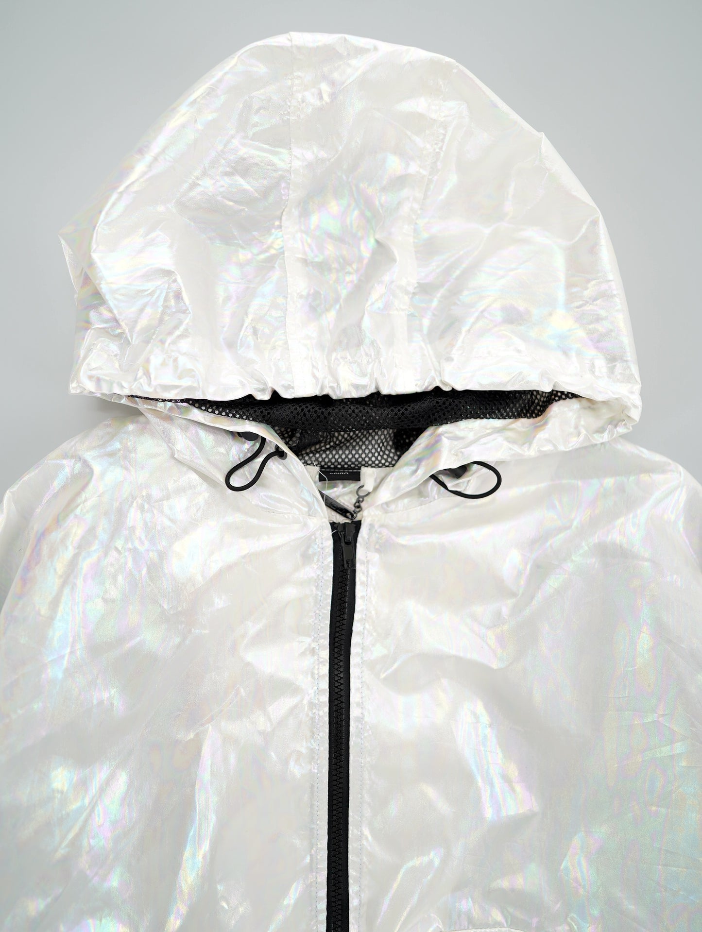 rainbow laser hoodie jacket