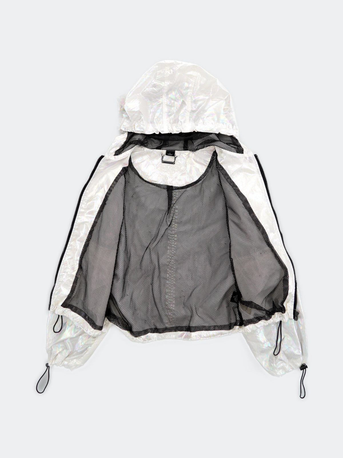 rainbow laser hoodie jacket