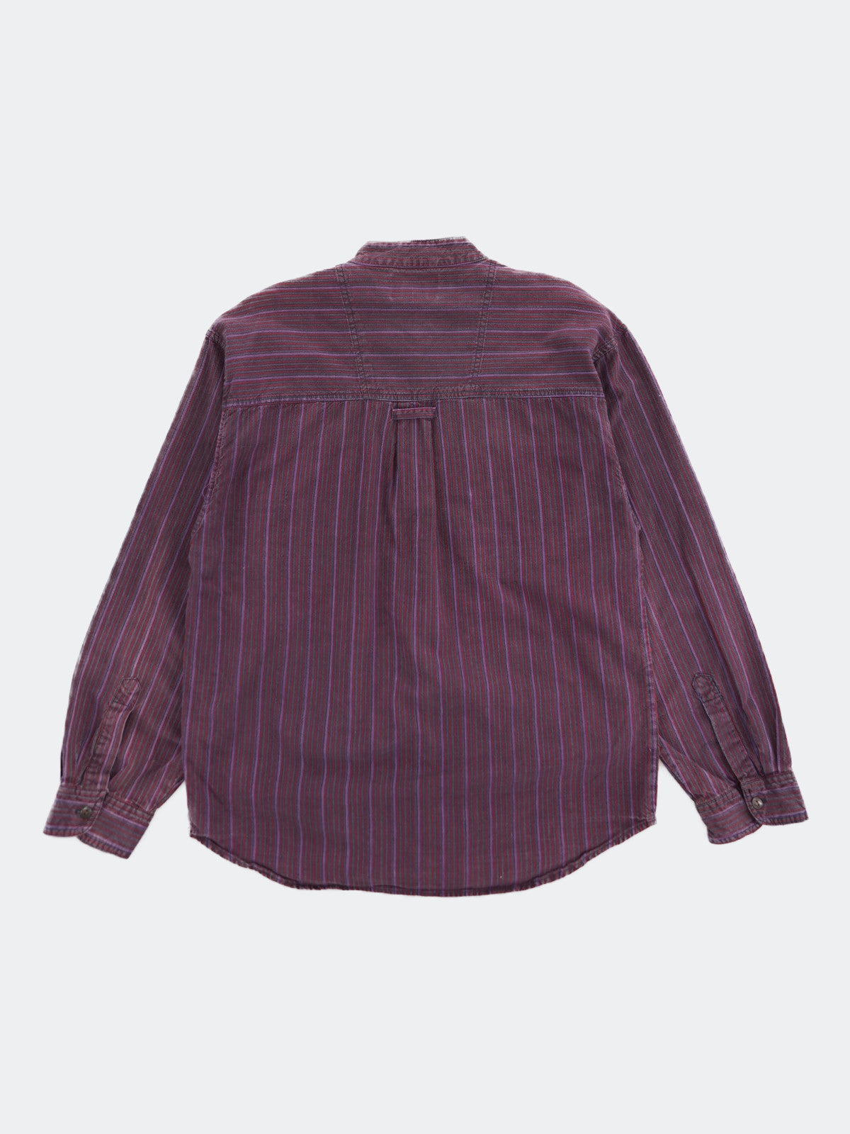 no collar stripe shirt