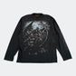 Death print long tee