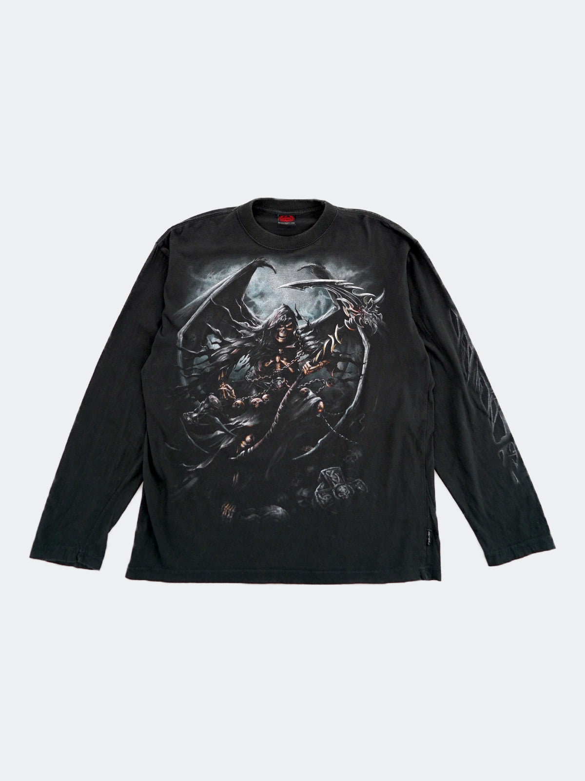 Death print long tee