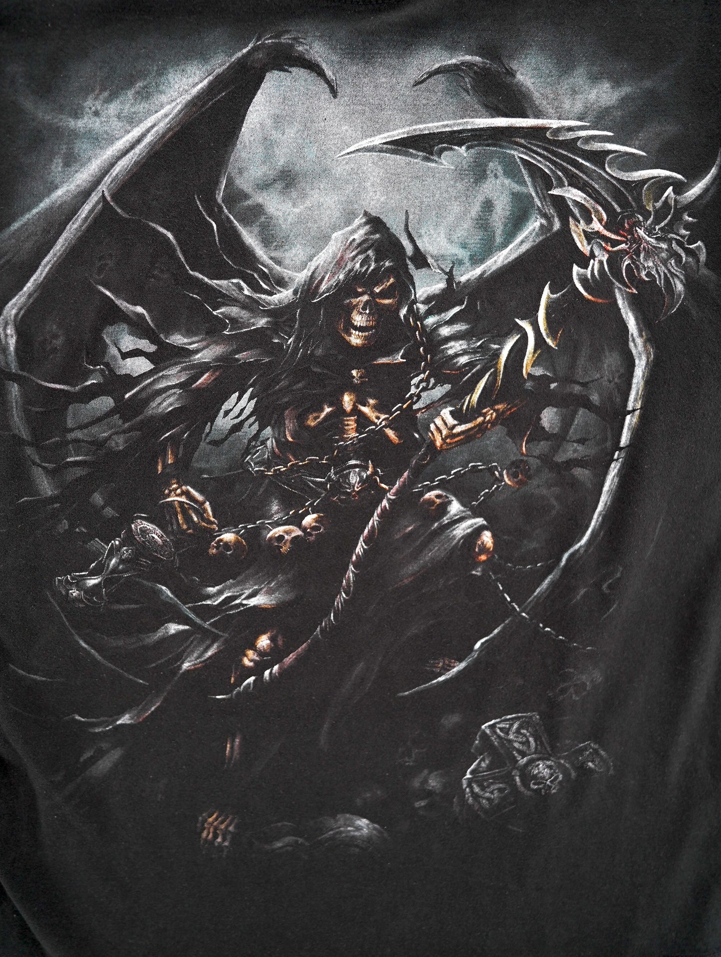 Death print long tee