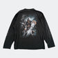 Death print long tee