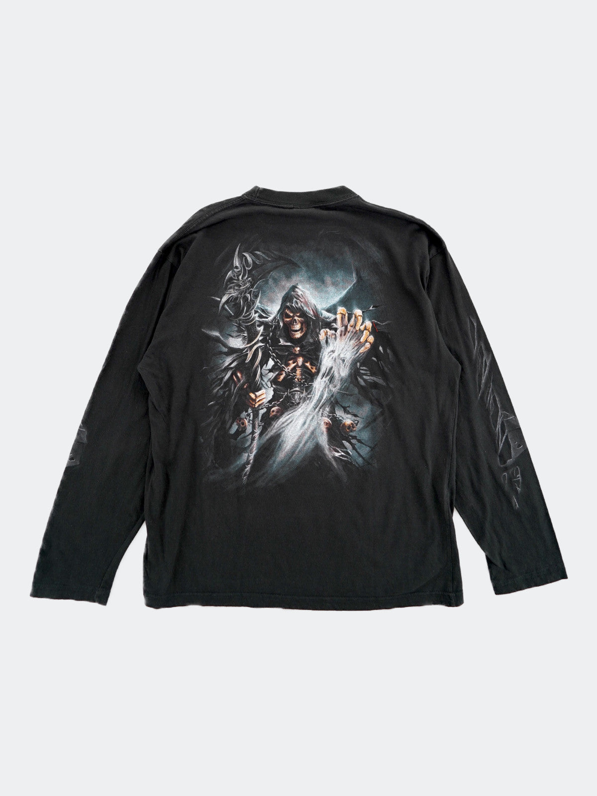 Death print long tee