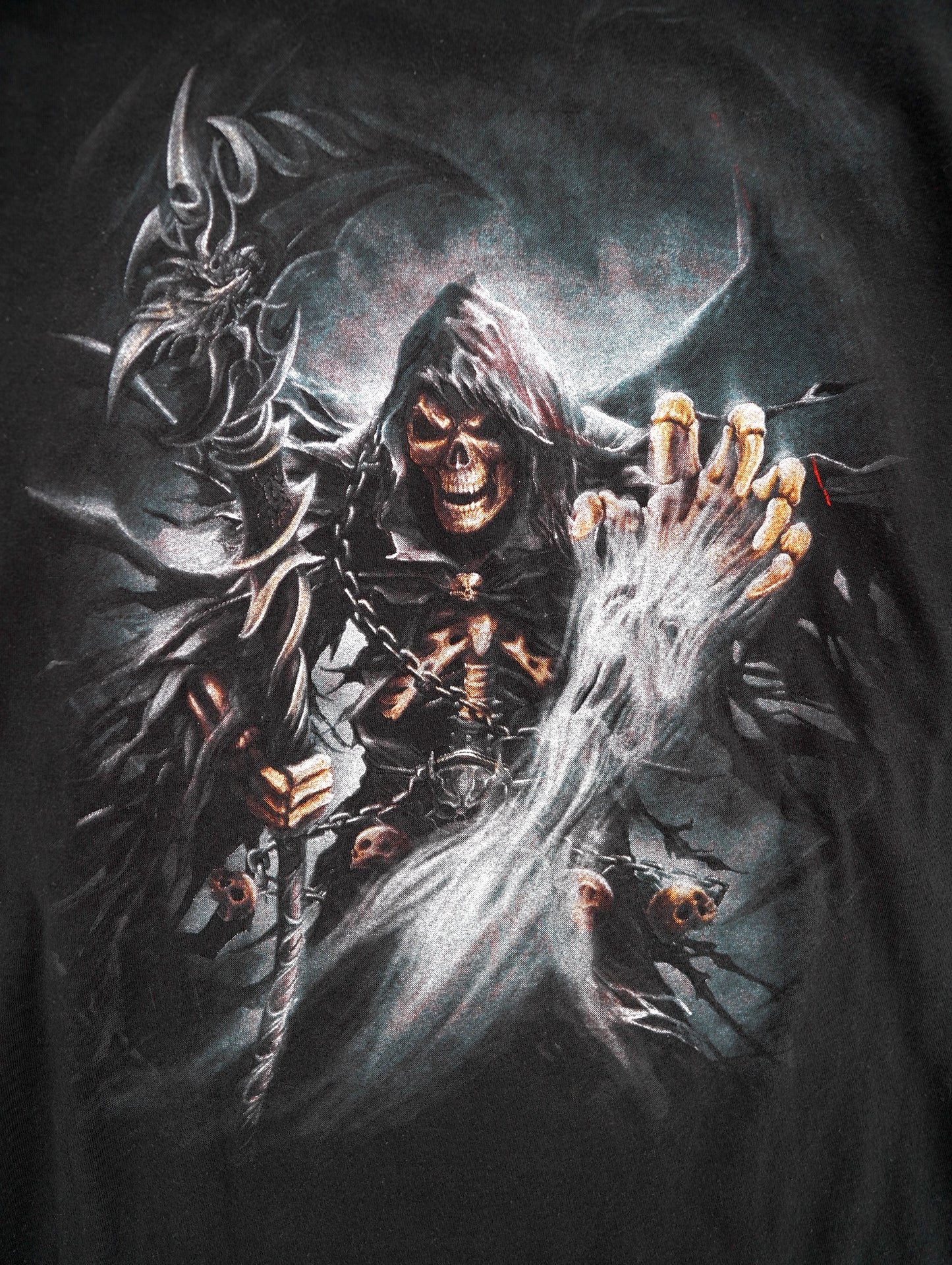 Death print long tee