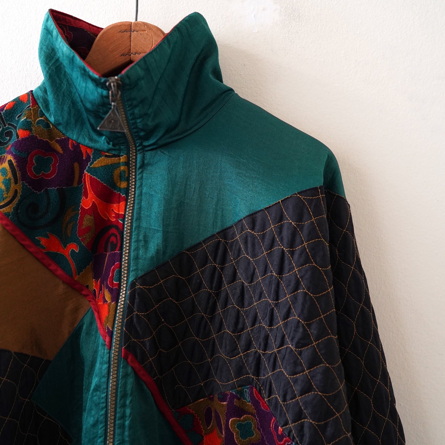 patchwork nylon jacket