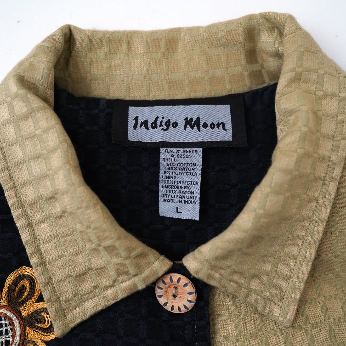 90s Flower pattern vintage jacket