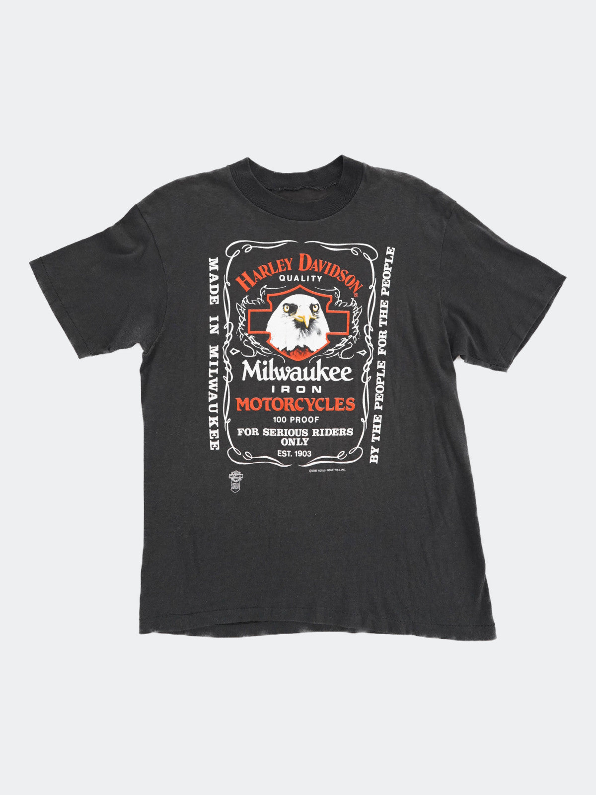 80s HARLEY DAVIDSON Jack Daniel's tee