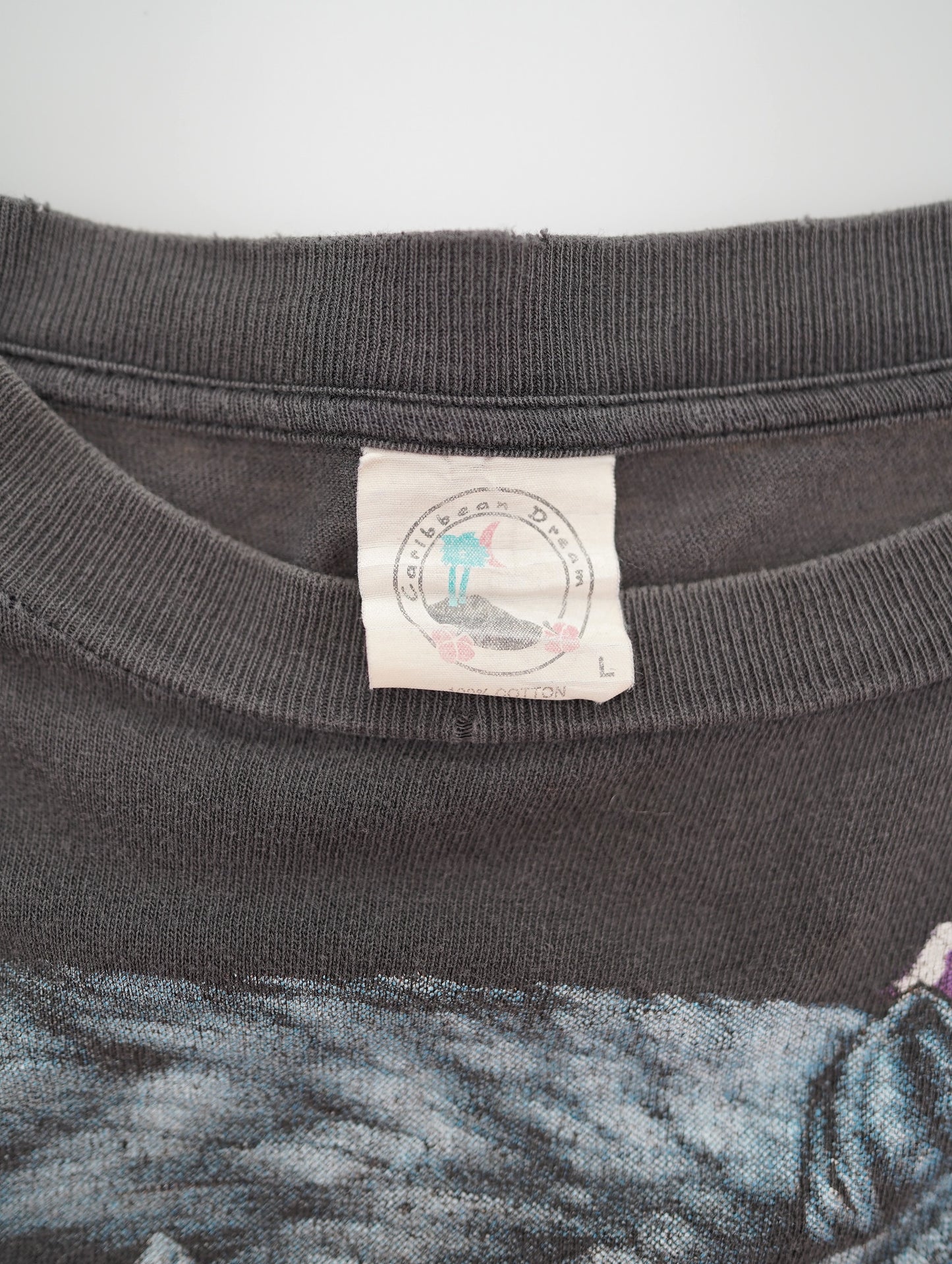 90s USA thunder wolf tee