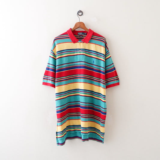90s POLO by RALPH LAUREN boarder polo shirt