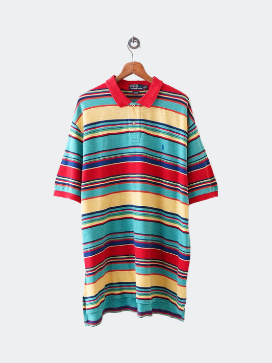 90s POLO by RALPH LAUREN boarder polo shirt