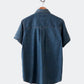 HARLEY DAVIDSON denim half shirt