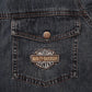 HARLEY DAVIDSON denim half shirt