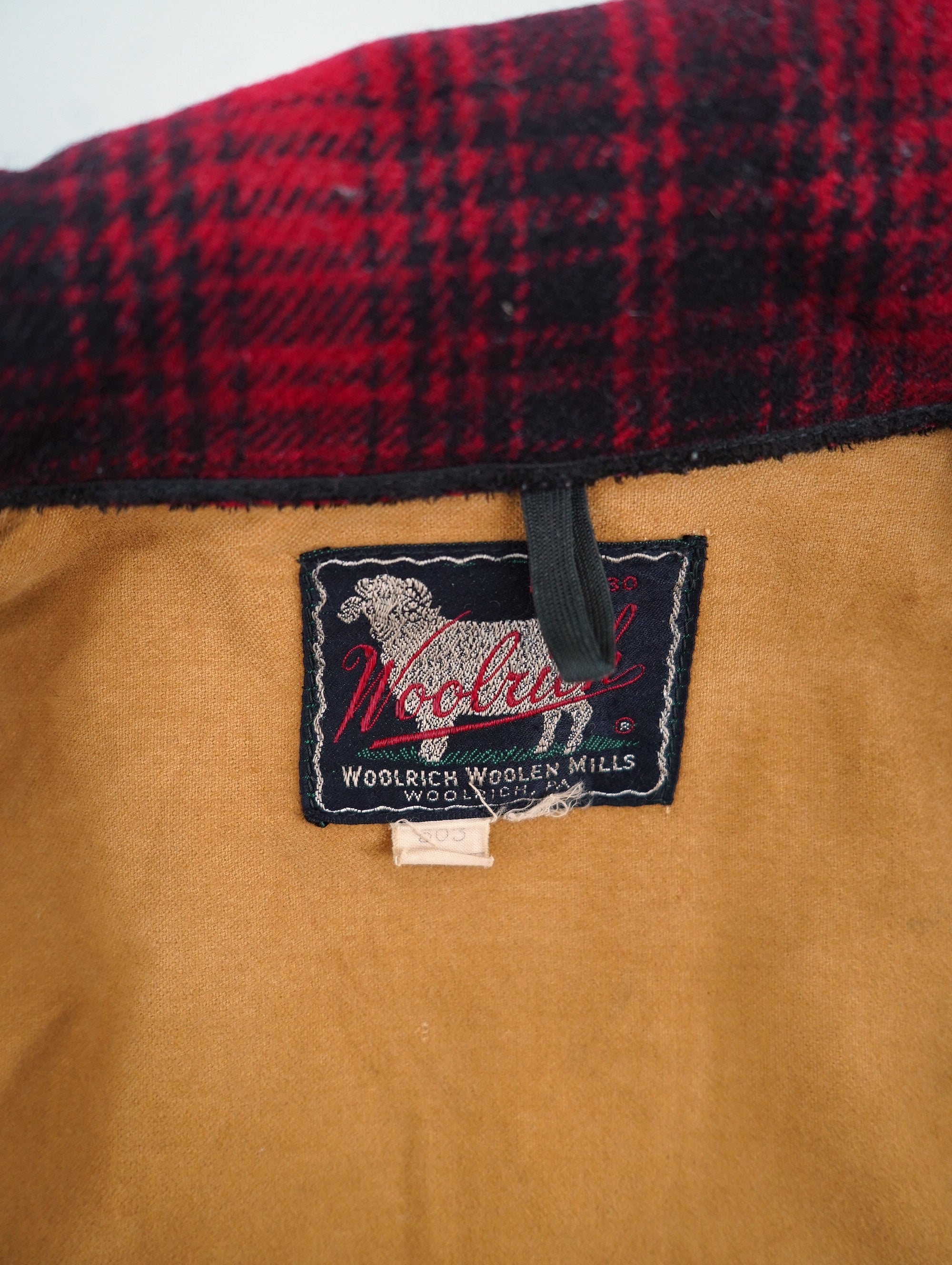 50s WOOLRICH ウールジップジャケット　三角タグ 50s WOOLRICH ウールジップジャケット 三角タグ - メルカリ