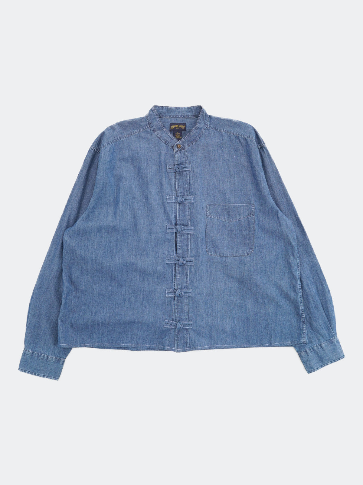 no collar china style shirt