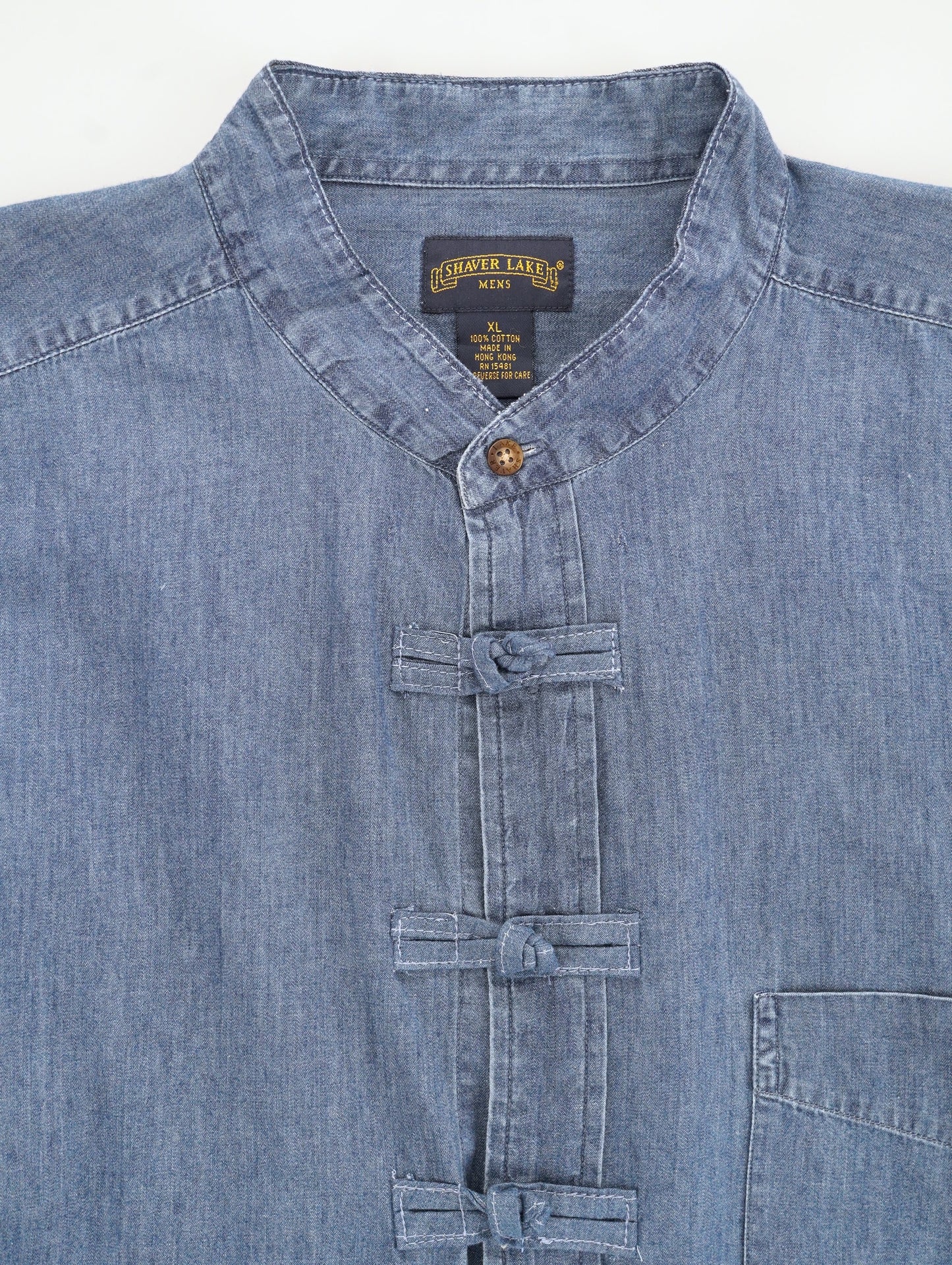 no collar china style shirt