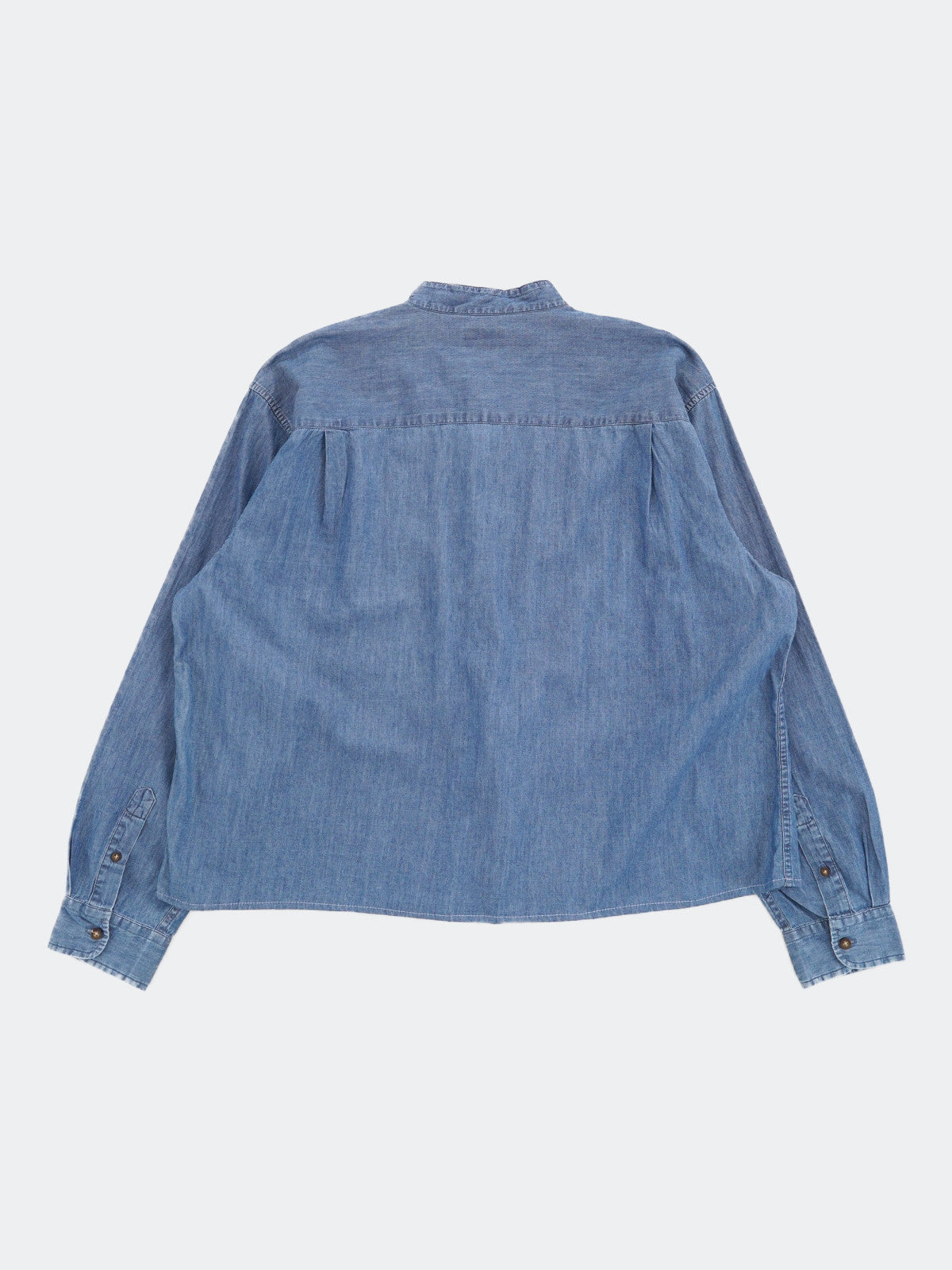 no collar china style shirt